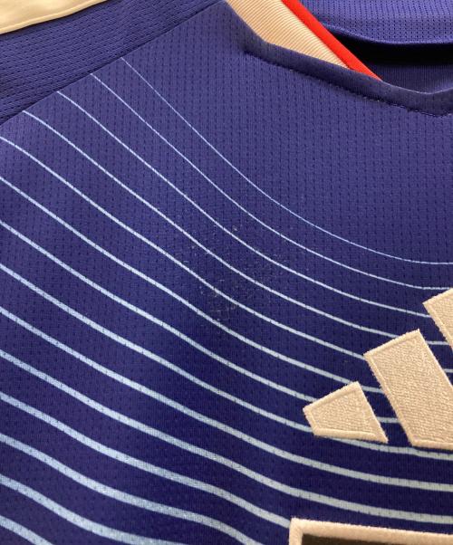 adidas（アディダス）adidas (アディダス) ゲームシャツ ネイビー サイズ:Lの古着・服飾アイテム
