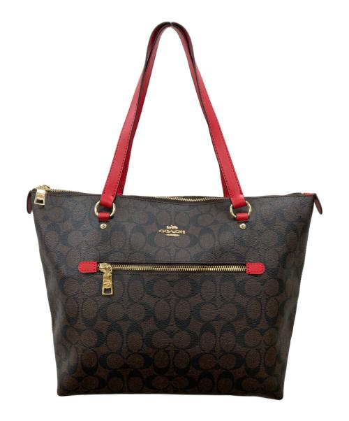 COACH（コーチ）COACH (コーチ) シグネチャートートバッグ ブラウンの古着・服飾アイテム