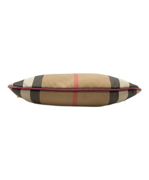 BURBERRY（バーバリー）BURBERRY (バーバリー) ノヴァチェックショルダーバッグ ベージュ×レッドの古着・服飾アイテム
