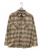 BURBERRY BLACK LABELバーバリーブラックレーベル）の古着「ノヴァチェックシャツ」｜ベージュ