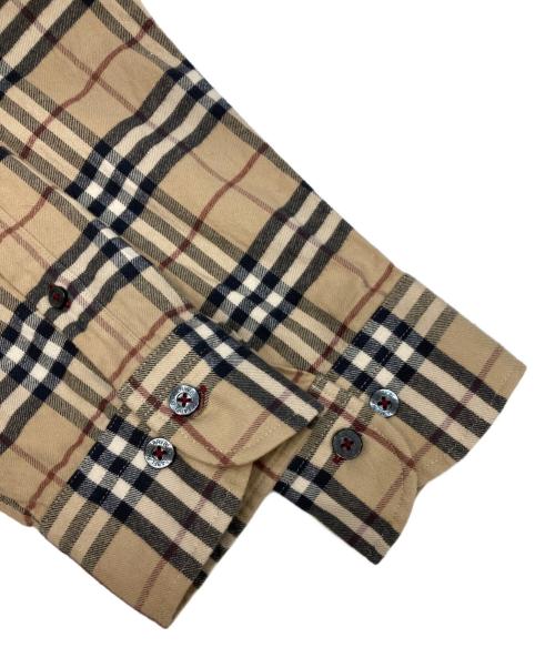 BURBERRY BLACK LABEL（バーバリーブラックレーベル）BURBERRY BLACK LABEL (バーバリーブラックレーベル) ノヴァチェックシャツ ベージュ サイズ:3の古着・服飾アイテム
