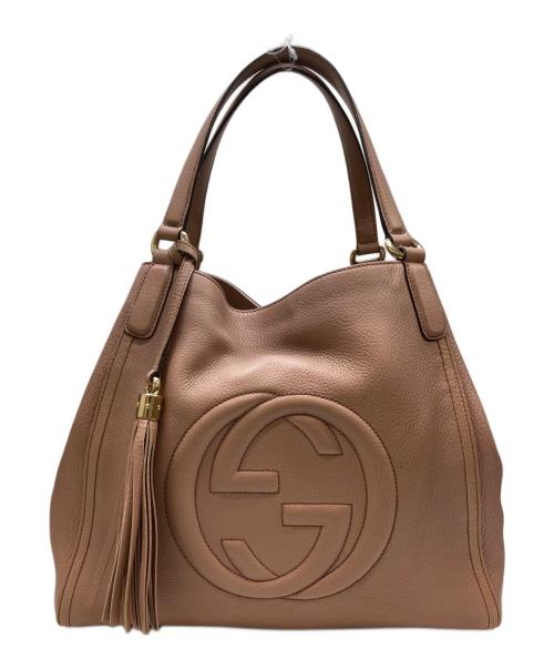 GUCCI（グッチ）GUCCI (グッチ) ソーホーハンドバッグ ピンクの古着・服飾アイテム