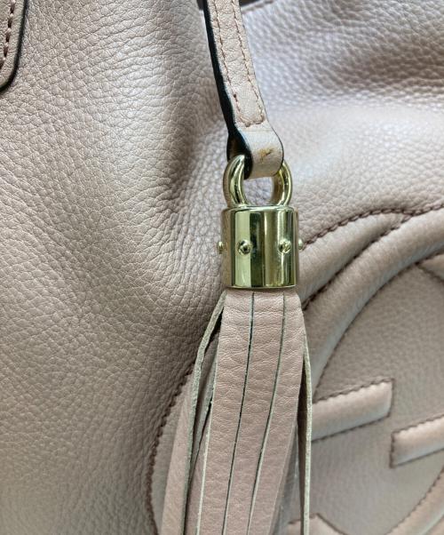 GUCCI（グッチ）GUCCI (グッチ) ソーホーハンドバッグ ピンクの古着・服飾アイテム