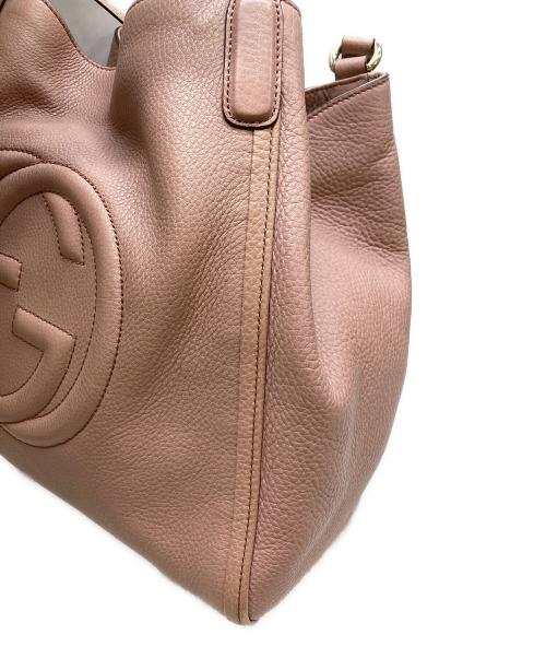GUCCI（グッチ）GUCCI (グッチ) ソーホーハンドバッグ ピンクの古着・服飾アイテム