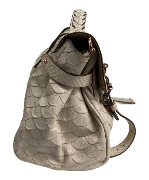 MULBERRY（マルベリー）MULBERRY (マルベリー) ALEXA クロコダイル調2WAYショルダーバッグ ベージュの古着・服飾アイテム