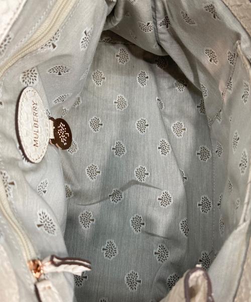 MULBERRY（マルベリー）MULBERRY (マルベリー) ALEXA クロコダイル調2WAYショルダーバッグ ベージュの古着・服飾アイテム