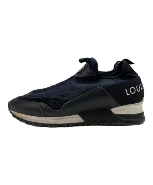 LOUIS VUITTON（ルイ ヴィトン）LOUIS VUITTON (ルイ ヴィトン) レザースニーカー ブラック・ホワイト サイズ:38の古着・服飾アイテム