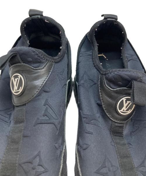 LOUIS VUITTON（ルイ ヴィトン）LOUIS VUITTON (ルイ ヴィトン) レザースニーカー ブラック・ホワイト サイズ:38の古着・服飾アイテム