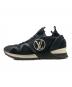 LOUIS VUITTON (ルイ ヴィトン) モノグラムランアウェイ・ライン スニーカー ブラック・ホワイト サイズ:38：20000円