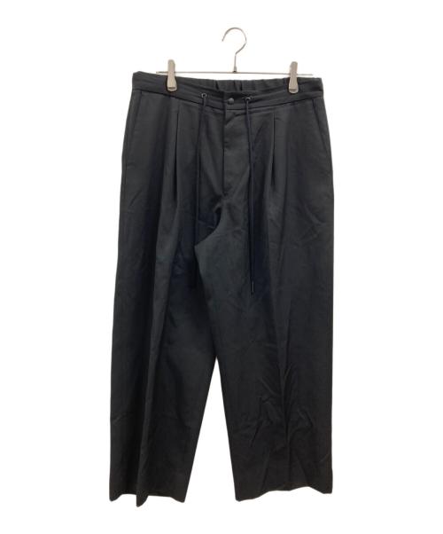 THE RERACS（ザ リラクス）THE RERACS (ザ リラクス) THE EASY SLACKS WIDE ブラック サイズ:48の古着・服飾アイテム