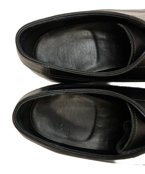 RENDO（レンド）RENDO (レンド) apron front derby /レースアップブーツ ブラック サイズ:不明(実寸参照)の古着・服飾アイテム