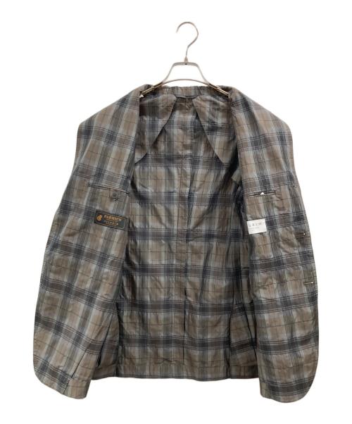 PILGRIM TOMORROWLAND（トゥモローランド ピルグリム）PILGRIM TOMORROWLAND (トゥモローランド ピルグリム) シルクコットンシアサッカー シングルブレステッド3Bジャケット オリーブ サイズ:50の古着・服飾アイテム