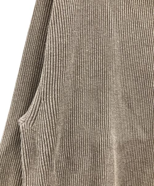 BATONER（バトナ―）BATONER (バトナ―) SUPER HIGH TWIST DRIVERS KNIT ベージュ サイズ:3の古着・服飾アイテム
