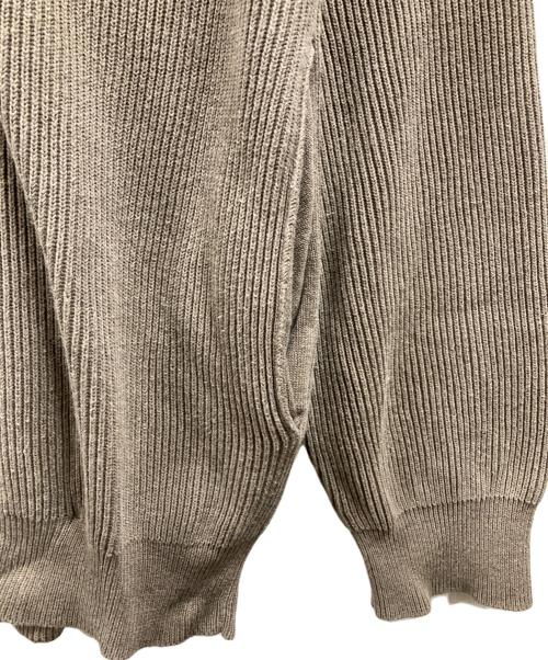 BATONER（バトナ―）BATONER (バトナ―) SUPER HIGH TWIST DRIVERS KNIT ベージュ サイズ:3の古着・服飾アイテム
