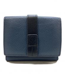 LOEWE（ロエベ）の古着「バーティカルウォレット3つ折り財布」｜ネイビー