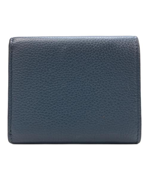 LOEWE（ロエベ）LOEWE (ロエベ) バーティカルウォレット3つ折り財布 ネイビーの古着・服飾アイテム