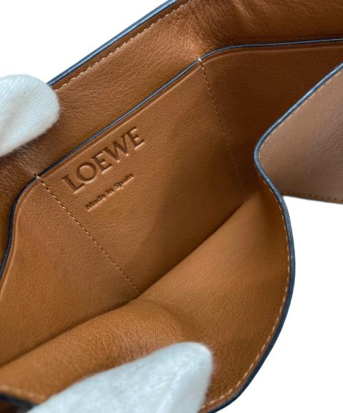 LOEWE（ロエベ）LOEWE (ロエベ) バーティカルウォレット3つ折り財布 ネイビーの古着・服飾アイテム