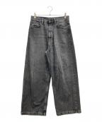 Acne studiosアクネ ストゥディオズ）の古着「1989 Loose Fit Denimワイドデニムパンツ」｜ブラック