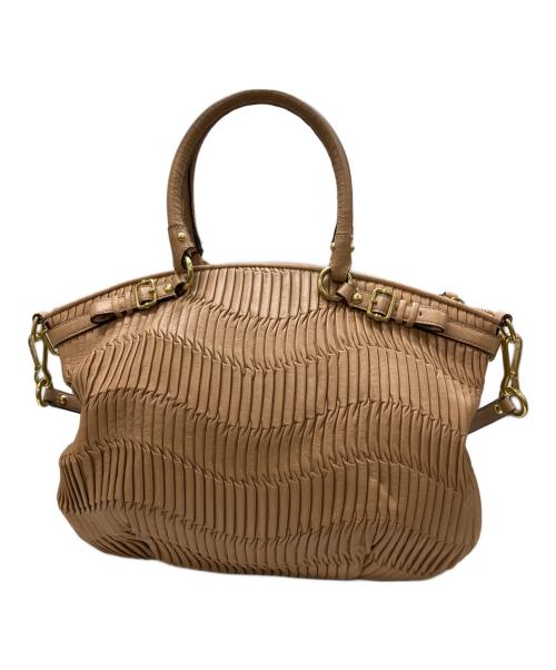 COACH（コーチ）COACH (コーチ) マディソン ギャザード リンジー 2WAYバッグ ピンクの古着・服飾アイテム