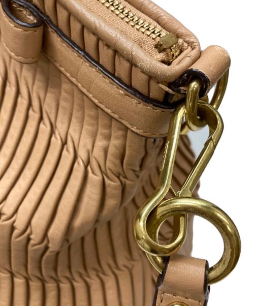 COACH（コーチ）COACH (コーチ) マディソン ギャザード リンジー 2WAYバッグ ピンクの古着・服飾アイテム