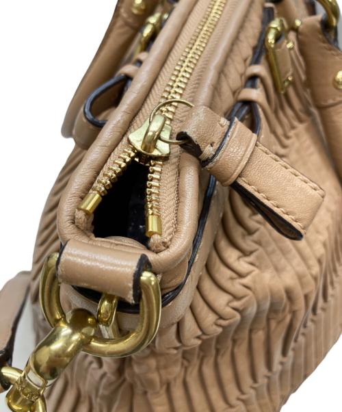 COACH（コーチ）COACH (コーチ) マディソン ギャザード リンジー 2WAYバッグ ピンクの古着・服飾アイテム