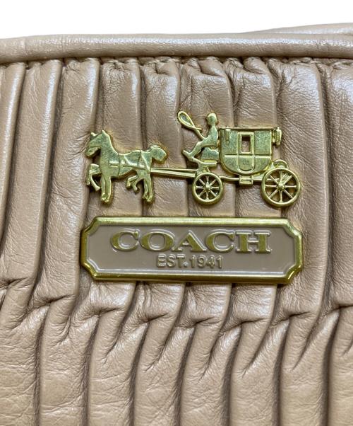 COACH（コーチ）COACH (コーチ) マディソン ギャザード リンジー 2WAYバッグ ピンクの古着・服飾アイテム