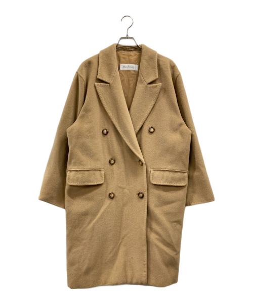 MaxMara（マックスマーラ）MaxMara (マックスマーラ) カシミヤブレンドダブルチェスターコート ベージュ サイズ:40の古着・服飾アイテム