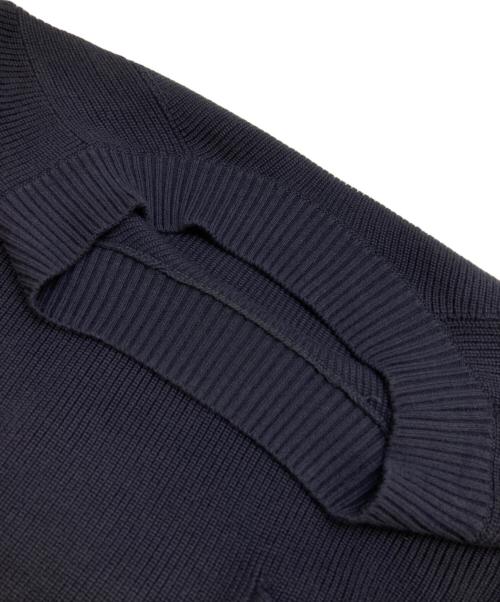 sacai（サカイ）sacai (サカイ) MA-1ドッキング モックニット ネイビー×ブラック サイズ:3の古着・服飾アイテム