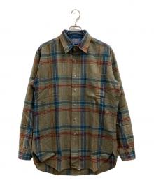 PENDLETON（ペンドルトン）の古着「フランネルチェックシャツ」｜ベージュ