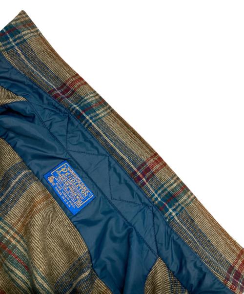 PENDLETON（ペンドルトン）PENDLETON (ペンドルトン) フランネルチェックシャツ ベージュ サイズ:Mの古着・服飾アイテム