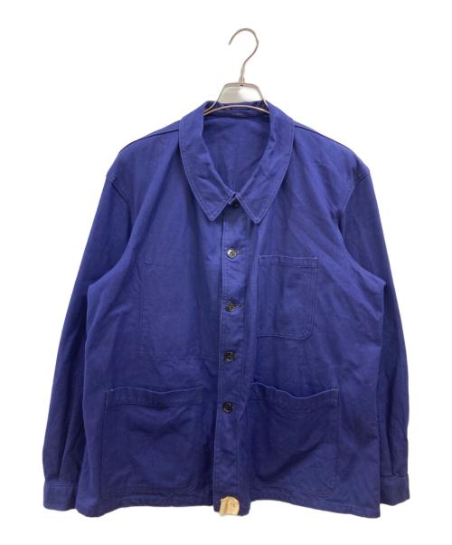 USED（ユーズド）USED (ユーズド) フレンチワークジャケット ネイビー サイズ:不明(実寸参照)の古着・服飾アイテム