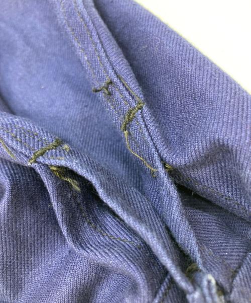 USED（ユーズド）USED (ユーズド) フレンチワークジャケット ネイビー サイズ:不明(実寸参照)の古着・服飾アイテム