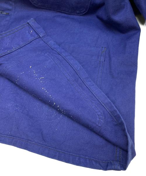 USED（ユーズド）USED (ユーズド) フレンチワークジャケット ネイビー サイズ:不明(実寸参照)の古着・服飾アイテム