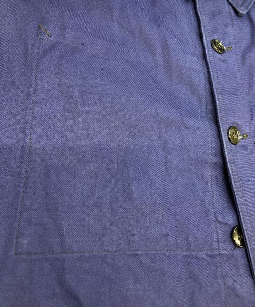 USED（ユーズド）USED (ユーズド) フレンチワークジャケット ネイビー サイズ:不明(実寸参照)の古着・服飾アイテム