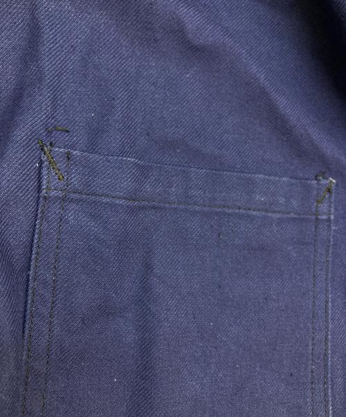 USED（ユーズド）USED (ユーズド) フレンチワークジャケット ネイビー サイズ:不明(実寸参照)の古着・服飾アイテム