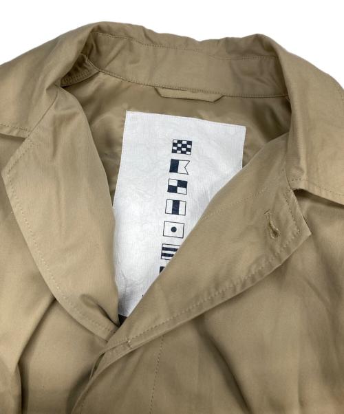 NAUTICA（ノーティカ）NAUTICA (ノーティカ) FREAK'S STORE (フリークスストア) フード付きステンカラーコート ベージュ サイズ:Lの古着・服飾アイテム