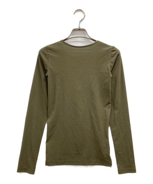 D-VEC（ディーベック）D-VEC (ディーベック) W'S STRETCH JERSEY L/S TEE カーキ サイズ:1の古着・服飾アイテム