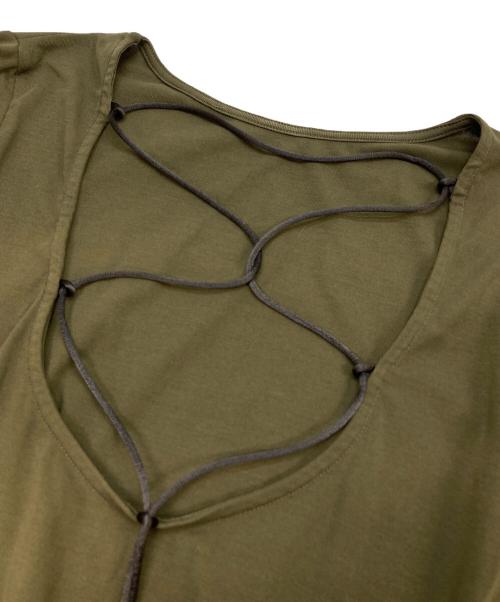 D-VEC（ディーベック）D-VEC (ディーベック) W'S STRETCH JERSEY L/S TEE カーキ サイズ:1の古着・服飾アイテム