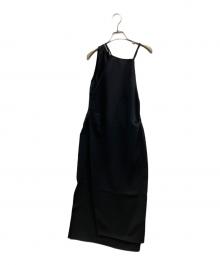 D-VEC（ディーベック）の古着「W'S WAT PL DOUBLE WEAVE N/S ONEPIECE」｜ブラック