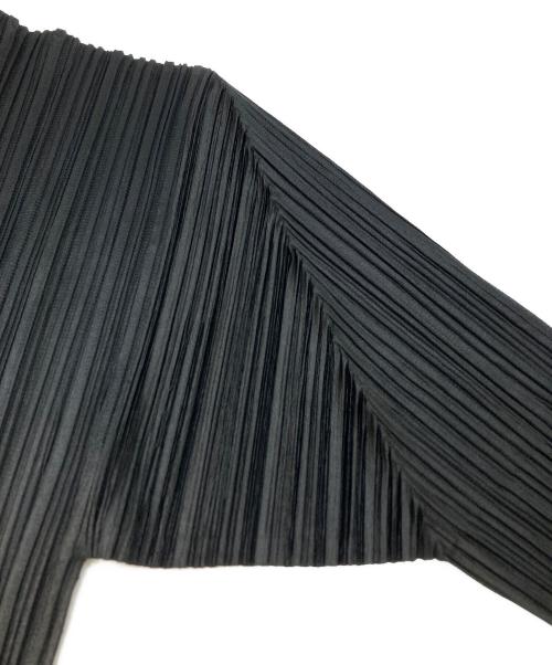 ISSEY MIYAKE（イッセイミヤケ）ISSEY MIYAKE (イッセイミヤケ) ハイネックプリーツカットソー ブラック サイズ:Mの古着・服飾アイテム
