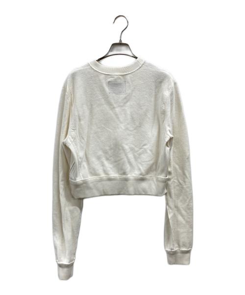 FENDI（フェンディ）FENDI (フェンディ) MARC JACOBS (マークジェイコブス) クロップドロゴスウェット ホワイト サイズ:Mの古着・服飾アイテム