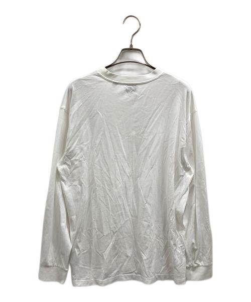 BURBERRY（バーバリー）BURBERRY (バーバリー) モノグラムモチーフ TB ロゴ ロングスリーブカットソー ホワイト サイズ:Sの古着・服飾アイテム