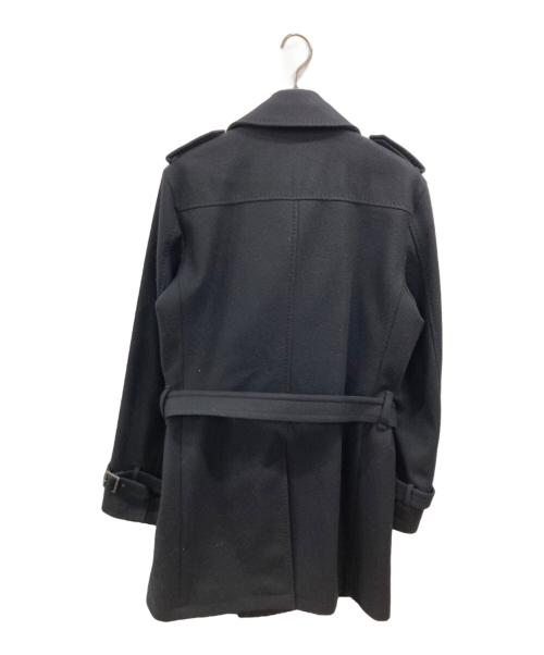 BURBERRY BLACK LABEL（バーバリーブラックレーベル）BURBERRY BLACK LABEL (バーバリーブラックレーベル) カシミヤ混ウールノバチェックトレンチコート ブラック サイズ:Lの古着・服飾アイテム