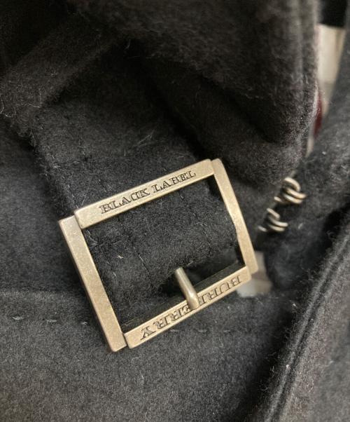 BURBERRY BLACK LABEL（バーバリーブラックレーベル）BURBERRY BLACK LABEL (バーバリーブラックレーベル) カシミヤ混ウールノバチェックトレンチコート ブラック サイズ:Lの古着・服飾アイテム