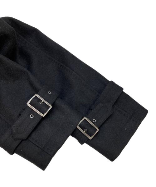 BURBERRY BLACK LABEL（バーバリーブラックレーベル）BURBERRY BLACK LABEL (バーバリーブラックレーベル) カシミヤ混ウールノバチェックトレンチコート ブラック サイズ:Lの古着・服飾アイテム