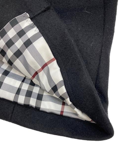 BURBERRY BLACK LABEL（バーバリーブラックレーベル）BURBERRY BLACK LABEL (バーバリーブラックレーベル) カシミヤ混ウールノバチェックトレンチコート ブラック サイズ:Lの古着・服飾アイテム