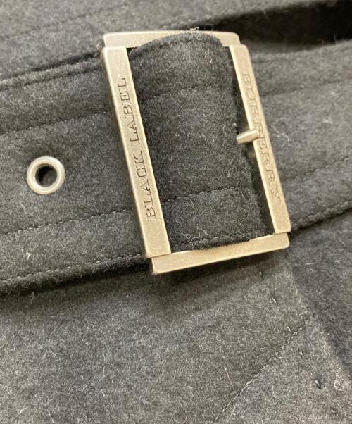 BURBERRY BLACK LABEL（バーバリーブラックレーベル）BURBERRY BLACK LABEL (バーバリーブラックレーベル) カシミヤ混ウールノバチェックトレンチコート ブラック サイズ:Lの古着・服飾アイテム