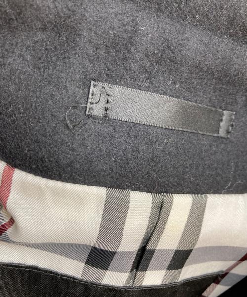 BURBERRY BLACK LABEL（バーバリーブラックレーベル）BURBERRY BLACK LABEL (バーバリーブラックレーベル) カシミヤ混ウールノバチェックトレンチコート ブラック サイズ:Lの古着・服飾アイテム