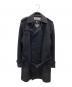 BURBERRY BLACK LABEL（バーバリーブラックレーベル）の古着「カシミヤ混ウールノバチェックトレンチコート」｜ブラック