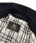 中古・古着 BURBERRY BLACK LABEL (バーバリーブラックレーベル) カシミヤ混ウールノバチェックトレンチコート ブラック サイズ:L：17000円